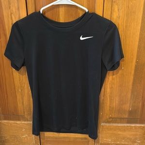 Black, Nike, Small tee